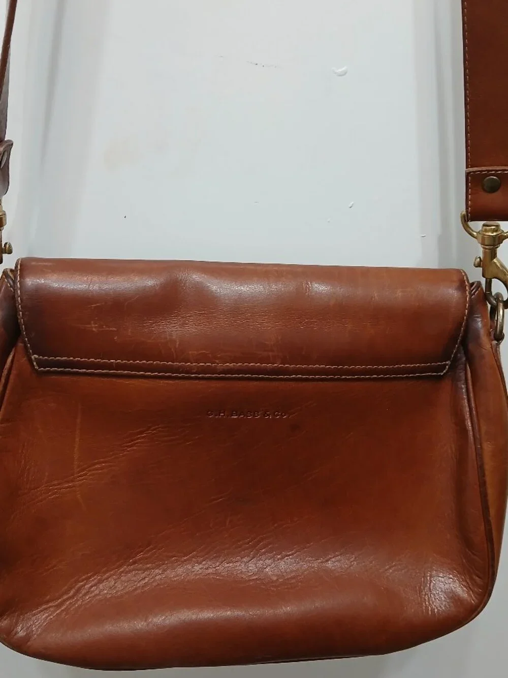 G.H.Bass & Co. Leather Satchel🤎